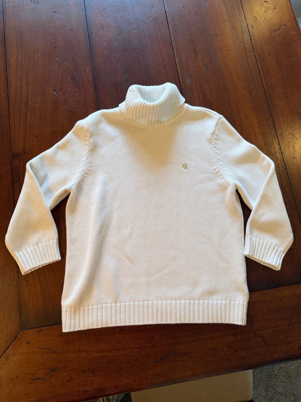 Lauren by Ralph Lauren cream turtleneck sweater